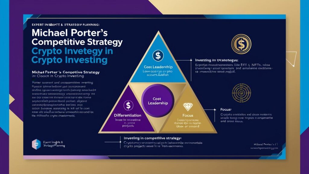 We are explaining Michael Porter’s Competitive Strategy in Investing in this image.