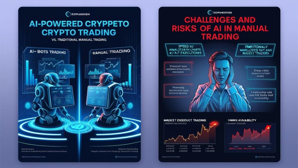 Image showing the challenges and risks of AI trading.