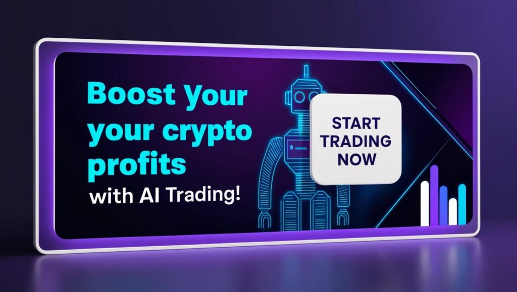 A simple but engaging CTA banner encouraging readers to explore AI trading platforms.